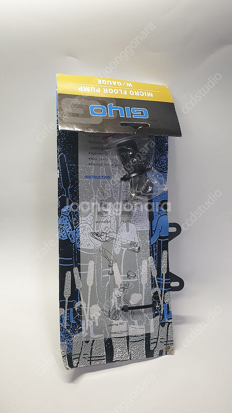 지요 GM-71 휴대용 자전거 펌프 공기주입기 압력계 ...--1