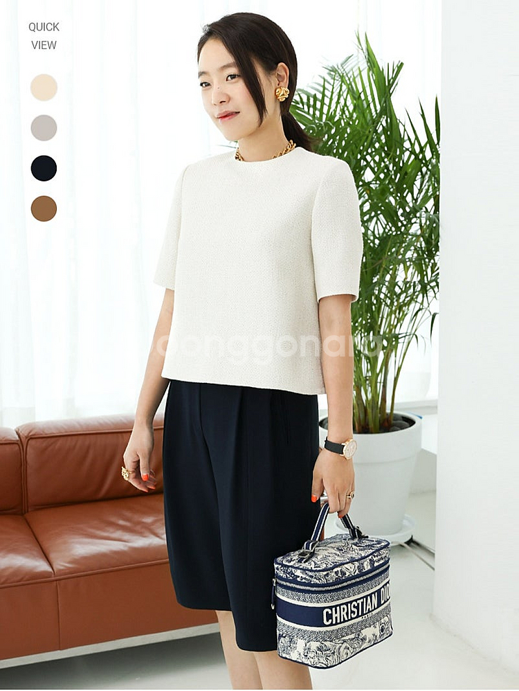 몽또또 블라우스+팬츠 셋업 (택포,새상품)--2