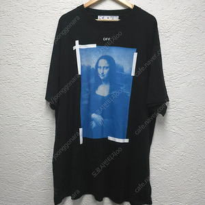 OFF-WHITE 모나리자 반팔 티셔츠 블랙 L(정품)