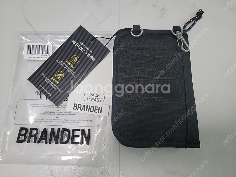 Branden 브랜든 세이프 크로스 월렛백 여행용 지갑--2