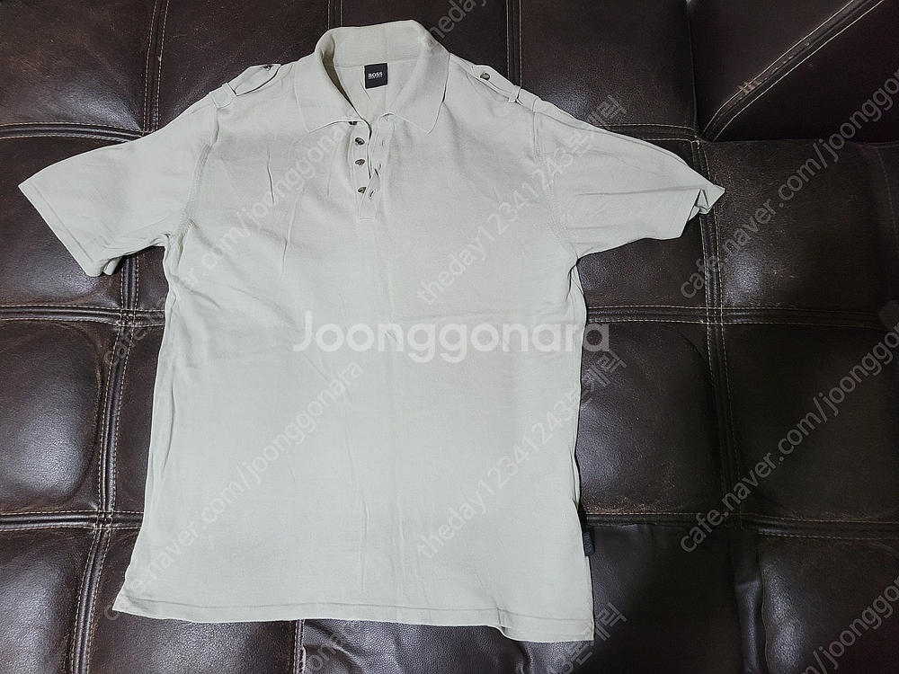 휴고보스(HUGO BOSS) 니트 반팔 카라티 M사이즈...--1