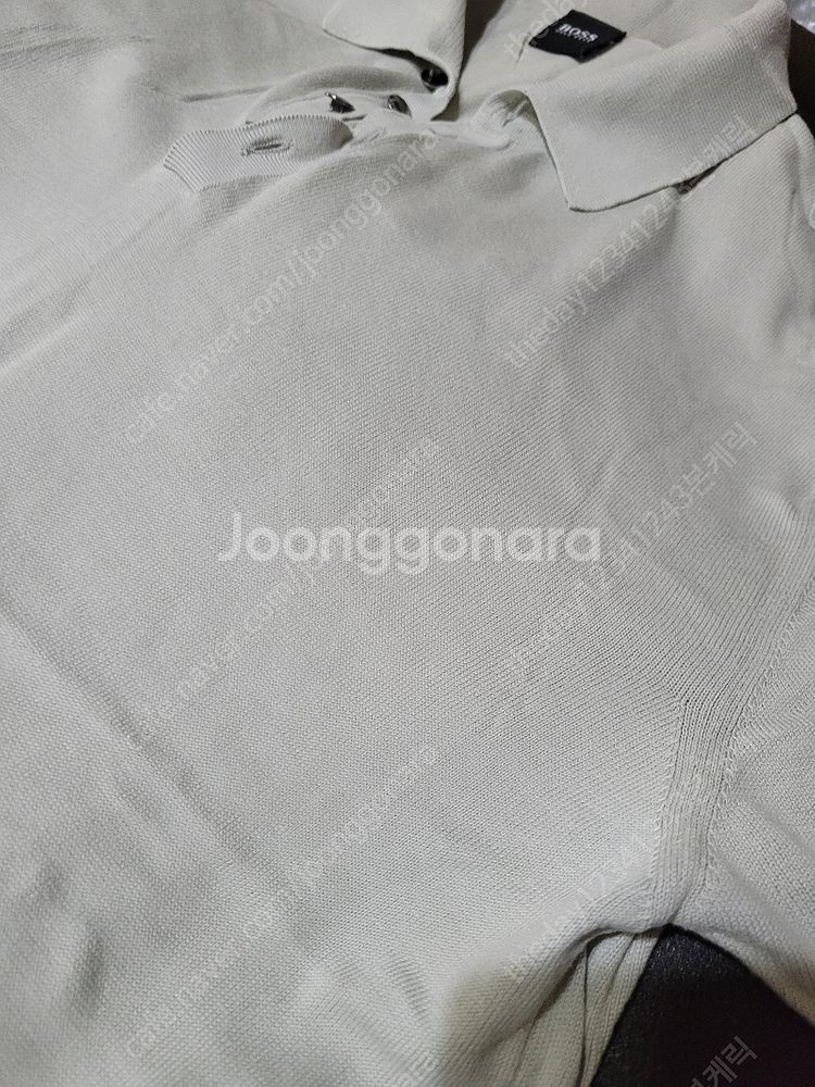 휴고보스(HUGO BOSS) 니트 반팔 카라티 M사이즈...--9