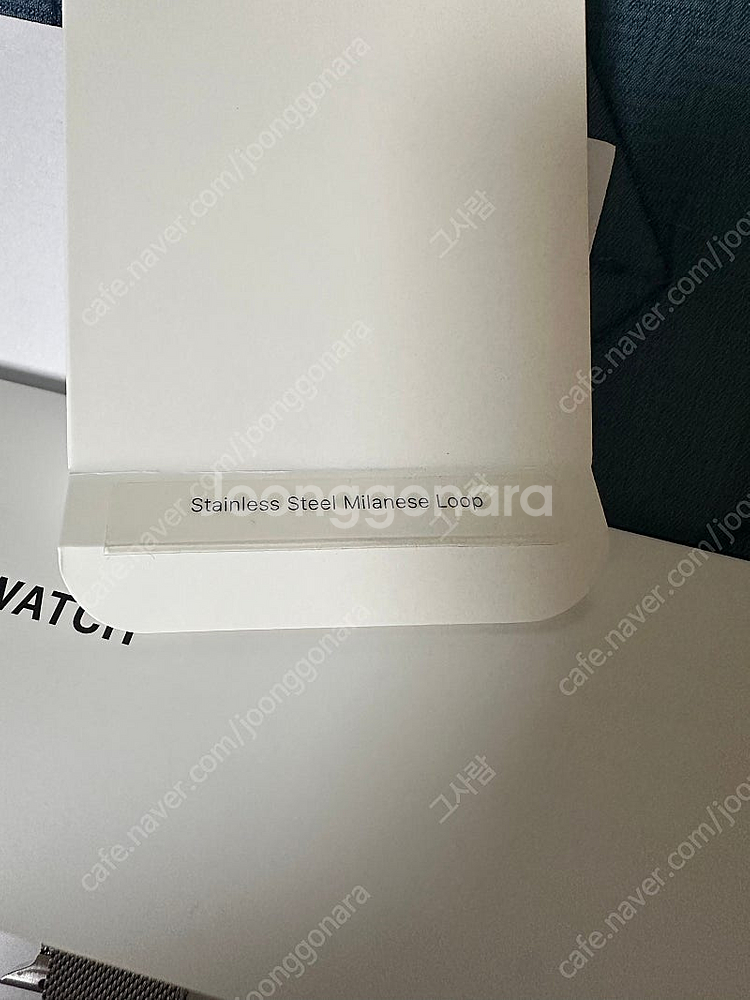 애플 정품 애플워치 스트랩 실버 밀레니즈루프 44mm--1