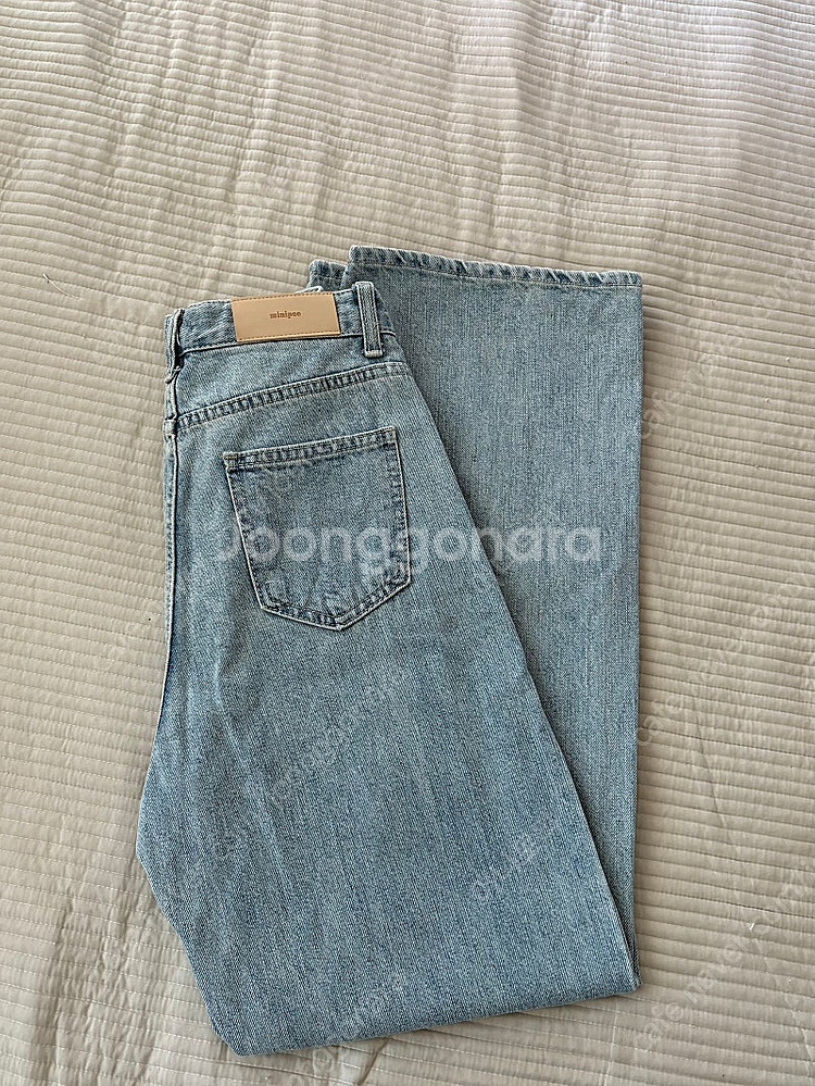 미니포에 빈티지 그린데님 팬츠--0