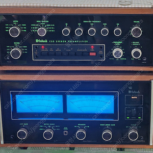 메킨토시 mc2255+c33(파워 앰프와 프리앰프) 팝니다~