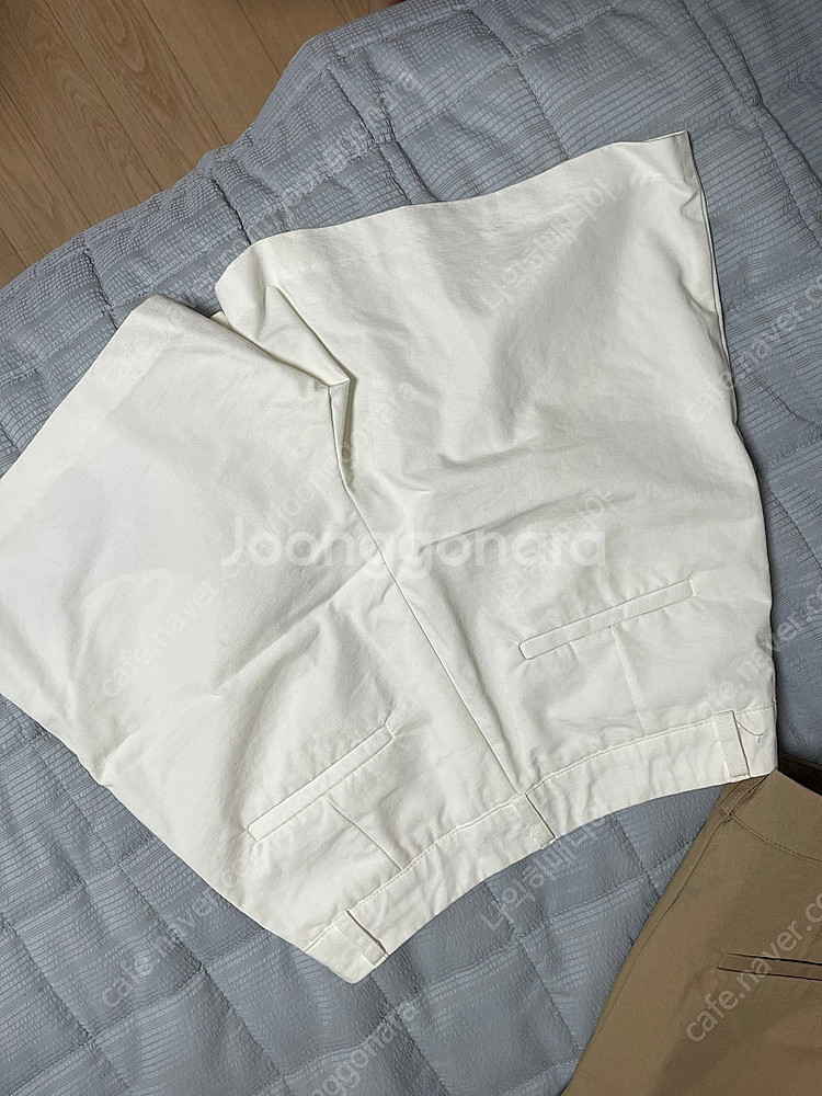 어베인 코튼 5부 핀턱 반바지 팬츠--1