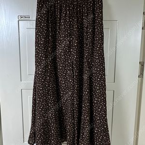 일본제품 브라운 롱스커트