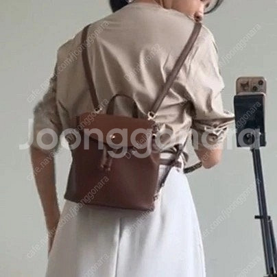 유메르 세일 몽드레더백팩 브라운--1