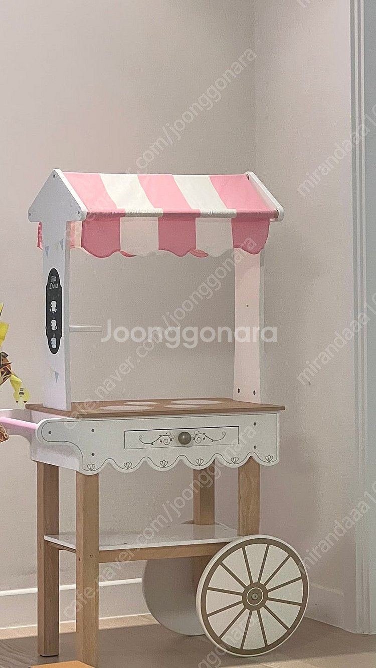 르토이반 아이스크림 트롤리 카트 놀이 세트 역할극 원목...--0