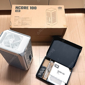 (박스풀셋 S급) 정발 쿨러마스터 NCORE 100 AIR (화이트) 미니 ITX 케이스 19만원