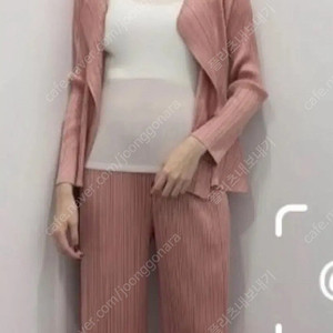플리츠플리즈 러스트 핑크 상의 셋트