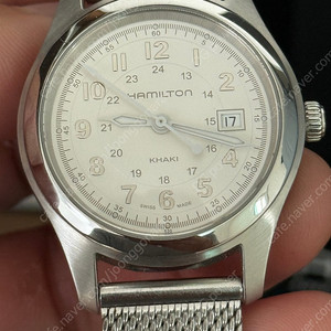 해밀턴 카키필드 쿼츠 실버 32mm