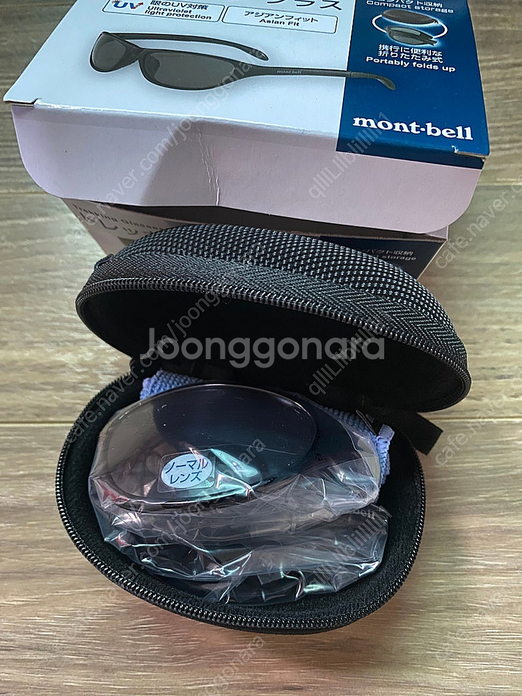 몽벨 트레킹 접이식 선글라스 블랙/그레이--3