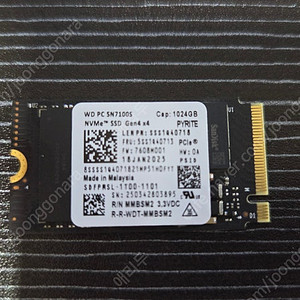 웨스턴디지털 NVMe 2242 사이즈 1테라 SSD 판매