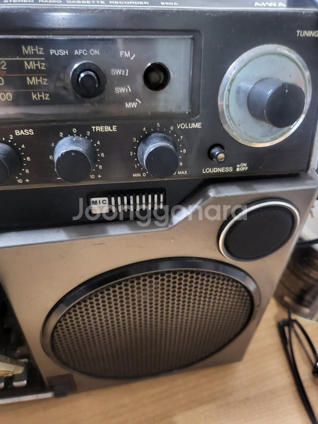 빈티지 골동품 아이와 붐박스 카셋트 950a (부품용)...--7