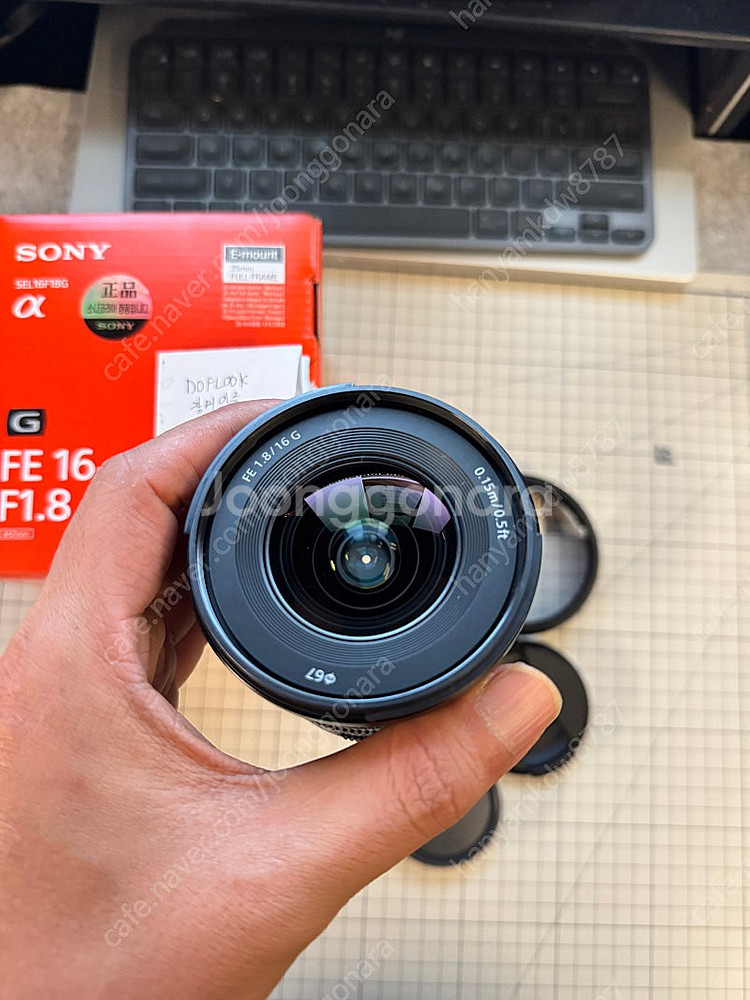 소니 16mm f1.8 G 렌즈 팝니다. 8월4일 구매--1