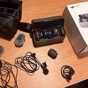 dji mic2 풀박스 판매 35만원 라발리에 마이크+ mi어댑터