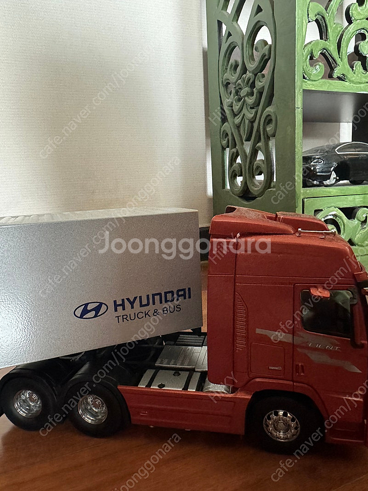 [레어]1:32 현대 엑시언트 트레일러 국산미니카 풀박...--2