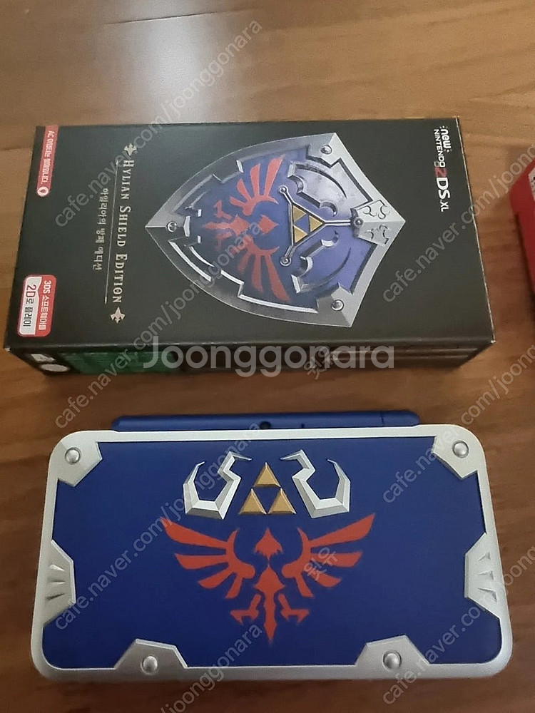 닌텐도 2ds xl 젤다 방패 풀박셋--0