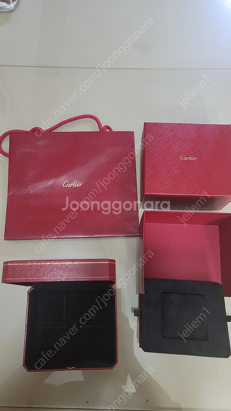 까르띠에 시계 케이스 정품 풀 구성--0