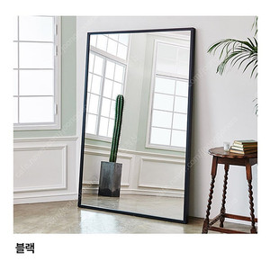 리센트 대형 전신거울 (프레임 색상 블랙)