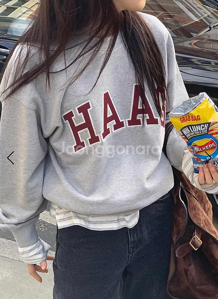 [해이그 haag] 스웻셔츠 (그레이) 새상품--8
