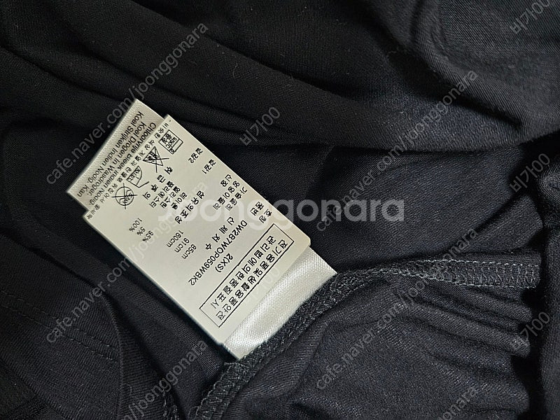 한섬 패밀리세일 DKNY PURE 블랙 롱 원피스 (XS)--3