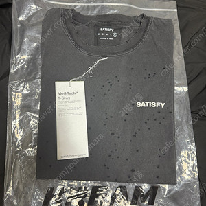 [XL] 새티스파이 모스테크 티셔츠 에이지드 블랙