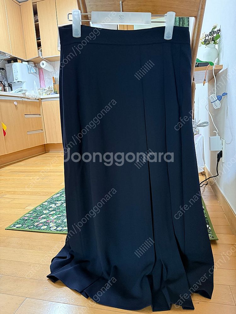 SIE 토브 슬릿 롱 스커트 M 네이비 아비에무아 렉토...--3