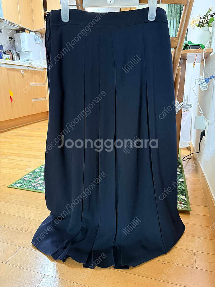 SIE 토브 슬릿 롱 스커트 M 네이비 아비에무아 렉토...--4