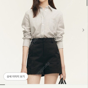 시에 리베 코튼 하프 팬츠 블랙S