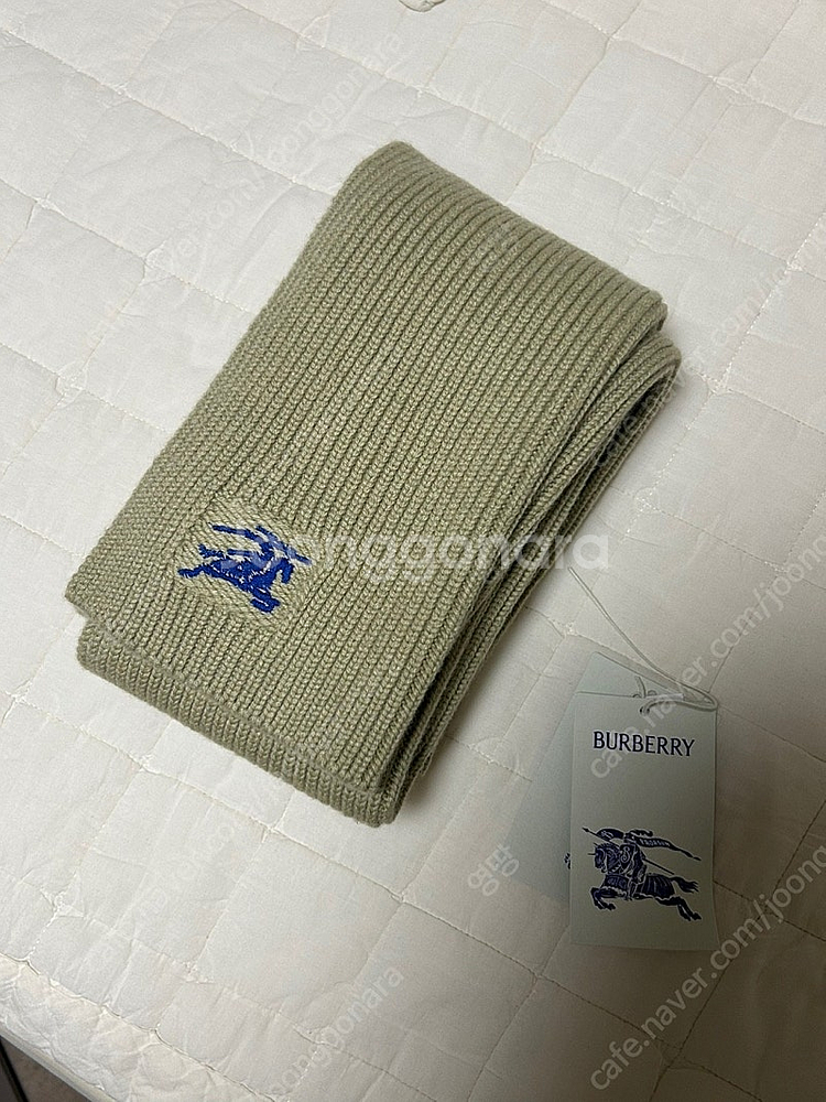 버버리 캐시미어 머플러 베이지--2