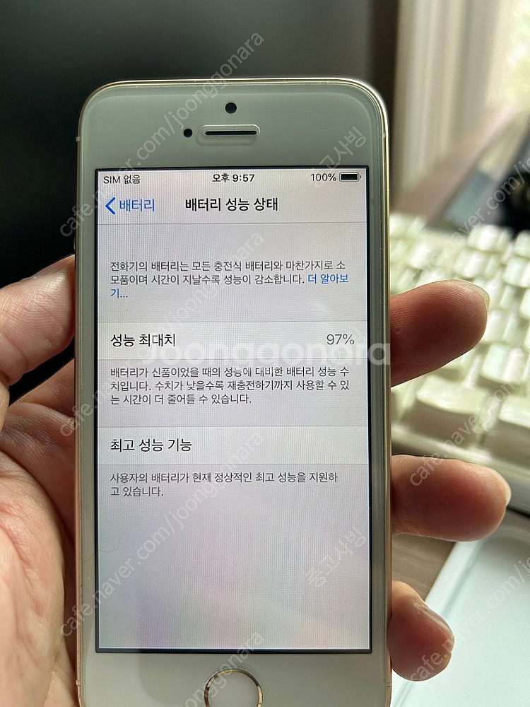아이폰 SE(1세대) 32GB, 골드, IOS 12.3...--3