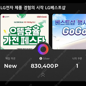 lg 멤버십 30만 포인트(총 60만 포인트 있음)