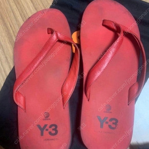[240-245] 프랑스구매 Y-3 레드 로고 슬리퍼 플립플랍 조리