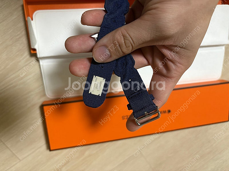 애플워치10 에르메스 토사드 네이비 스트랩 46mm--2