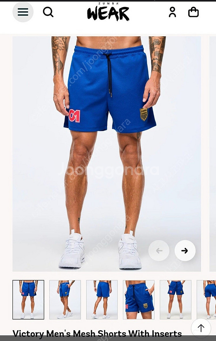 줌바 바지 반바지 M 새것--0