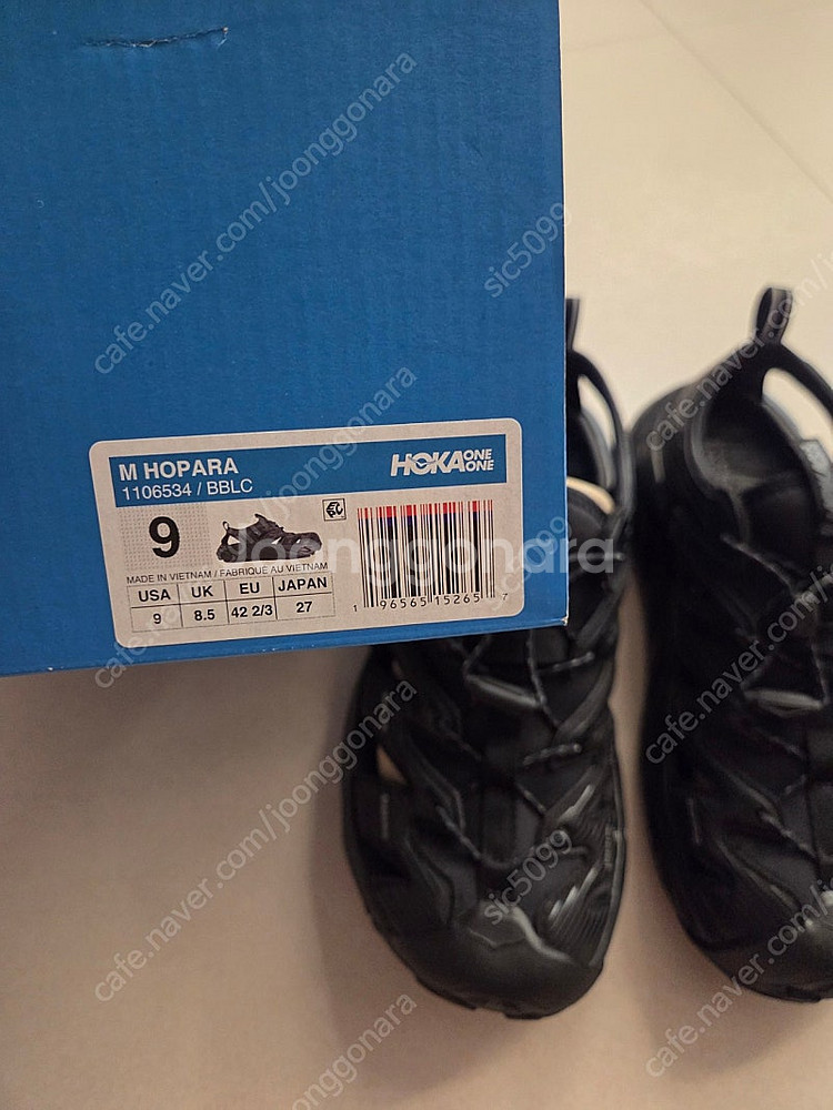 호카 호파라 블랙 HOKA 270 사이즈 상태 A급--2