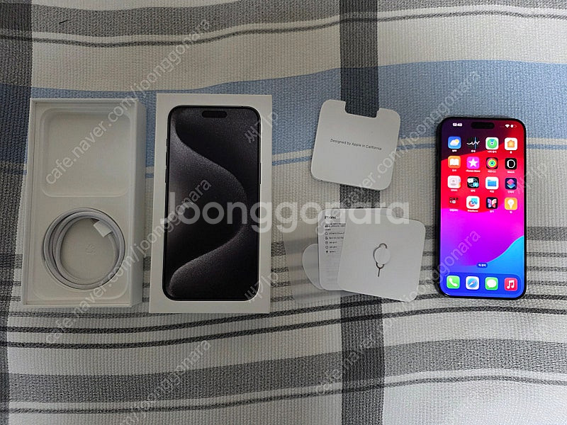 아이폰 15 프로맥스 1TB 블랙티타늄 풀박스 팝니다.--0