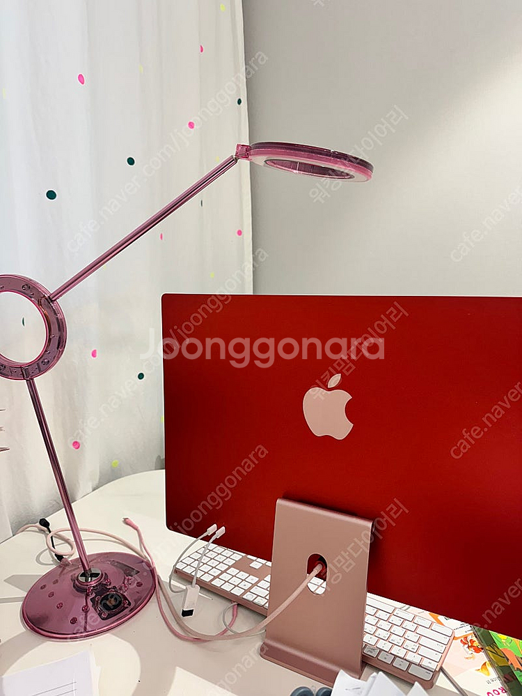 핑크 라문 아물레또 오리지널 투명 스탠드 조명 (--0