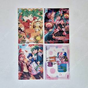 공식 하츠네 미쿠 투명 클리어카드 일괄 1탄 포카