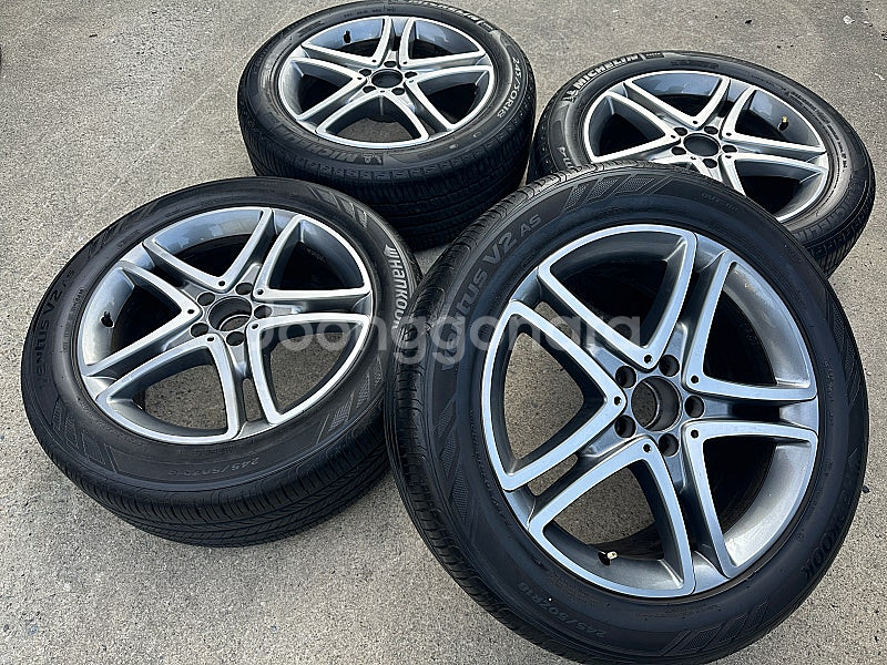 벤츠 18인치 S클래스 S400 휠타이어 세트 팔아요 245 50 18--0