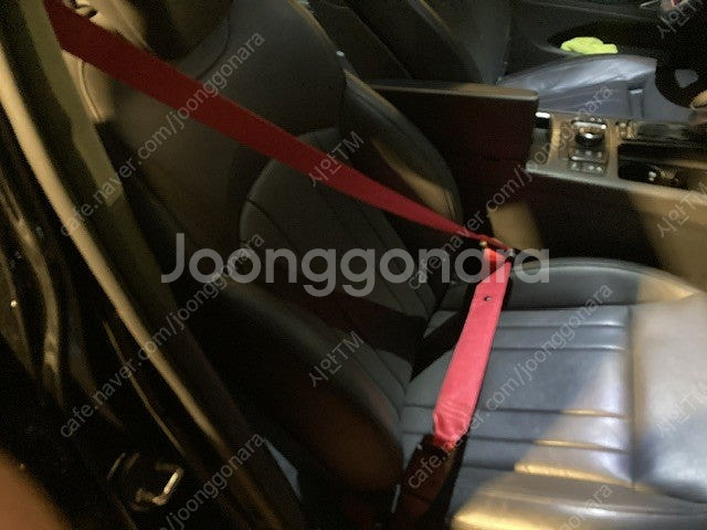 제네시스 G80 DH 레드 시트벨트 안전벨트--1