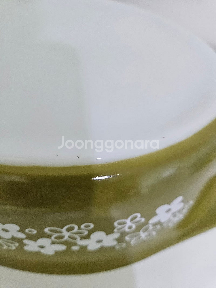 빈티지 코렐 캐서롤(올드파이렉스 크레이지 데이지 패턴 오븐용기)--2