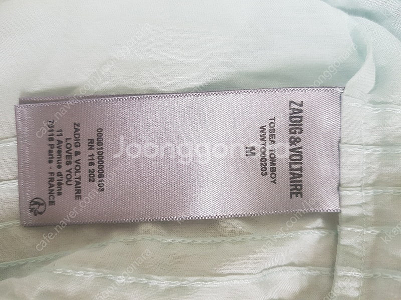 쟈딕 자딕 zadig 앤 볼테르 면 블라우스 택포--5
