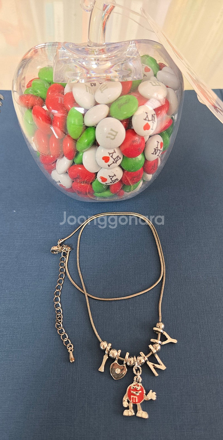 뉴욕 m&m's 목걸이, 초콜릿--2