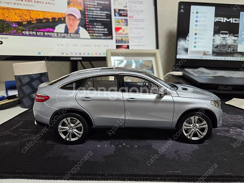 1/18 메르세데스 벤츠 W166 GLE 쿠페 이리듐 실버 다이캐스트 판매--2