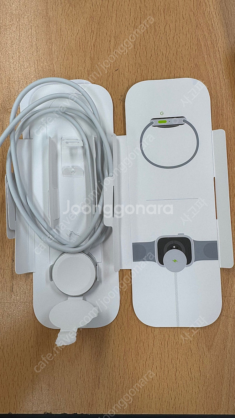 애플워치9 GPS+셀룰러 Starlight 41mm 판...--4