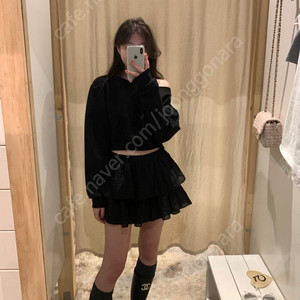 웨어웨더 도나스커트 기본 S 블랙 치마바지 시예 베르니