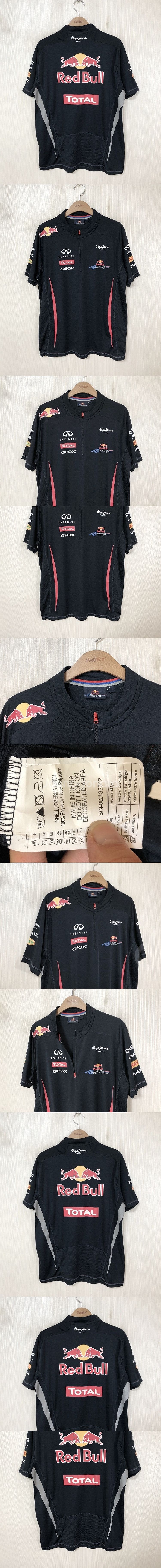 페페진스 레드불(REDBULL) 하프집업 레이싱져지 L...--0